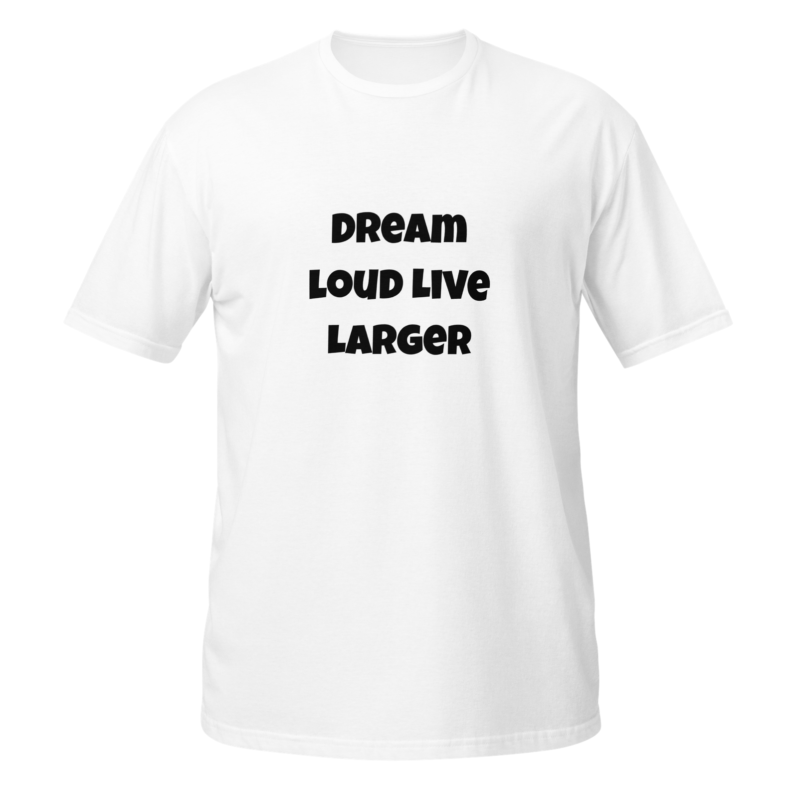 Gildan Softstyle 64000 — Bold Dreaming Mantra | Softstyle White