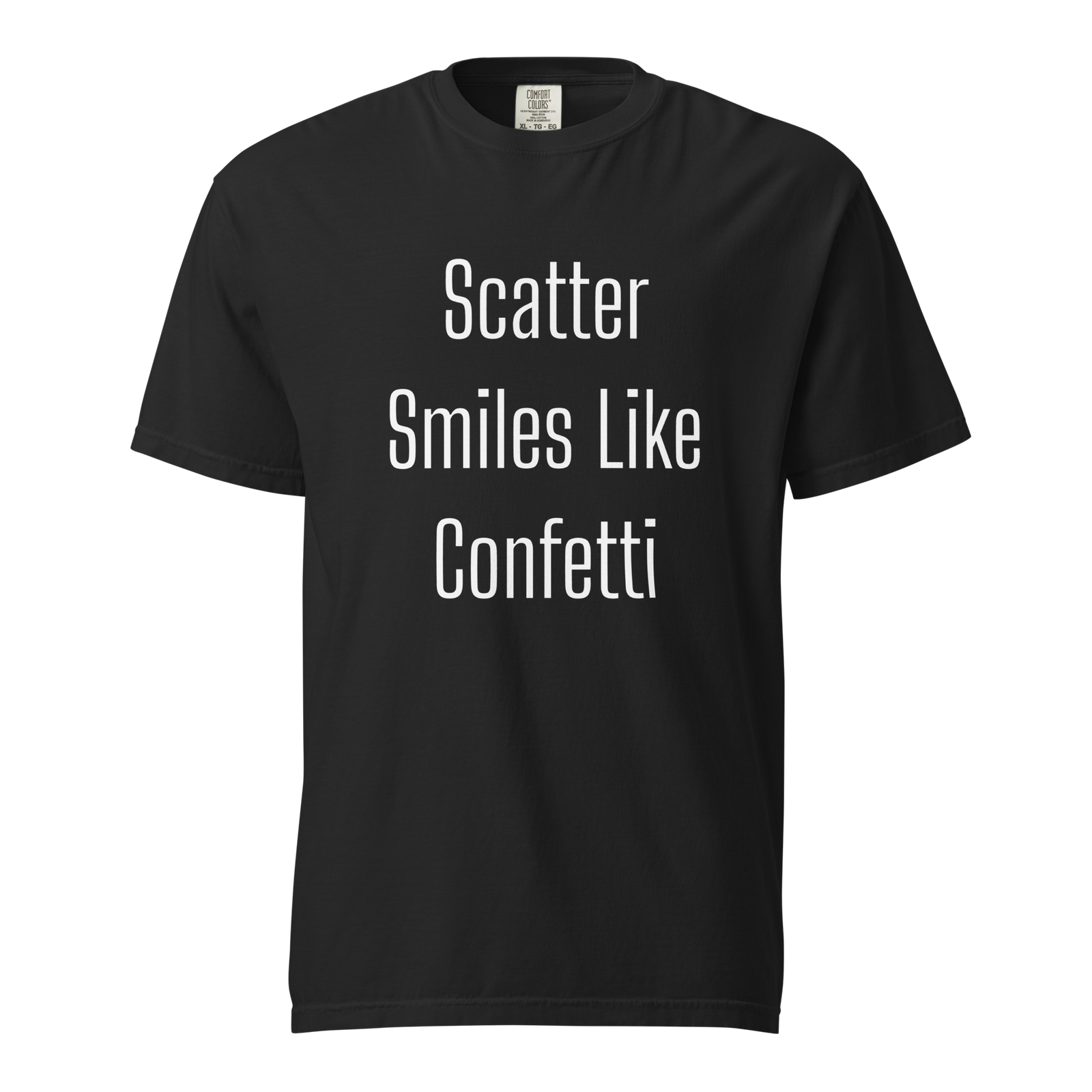Scatter Smiles Like Confetti — Black