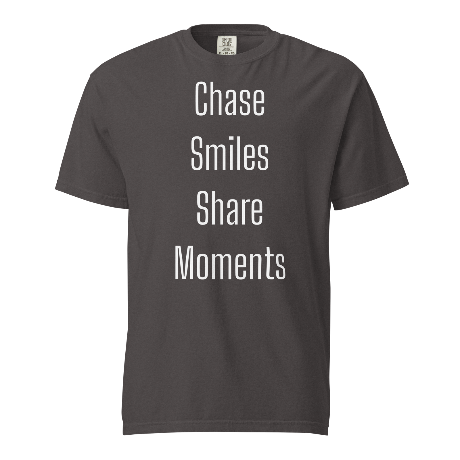Chase Smiles, Share Moments — Graphite