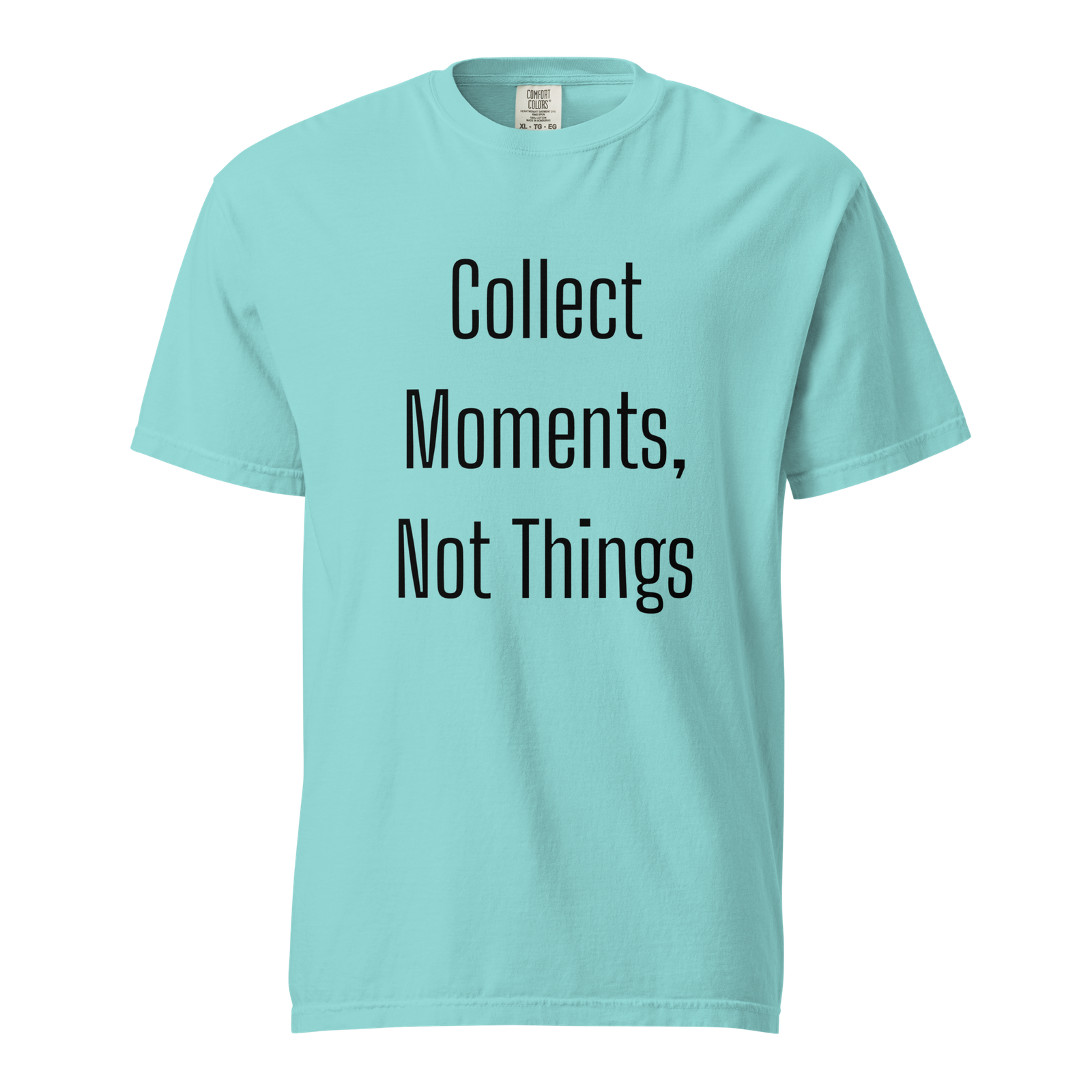 Collect Moments, Not Things — Lagoon Blue