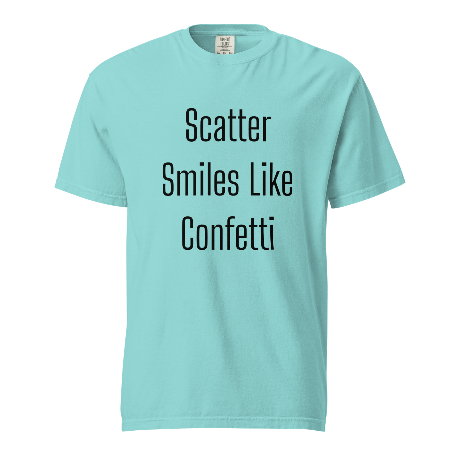 Scatter Smiles Like Confetti — Lagoon Blue