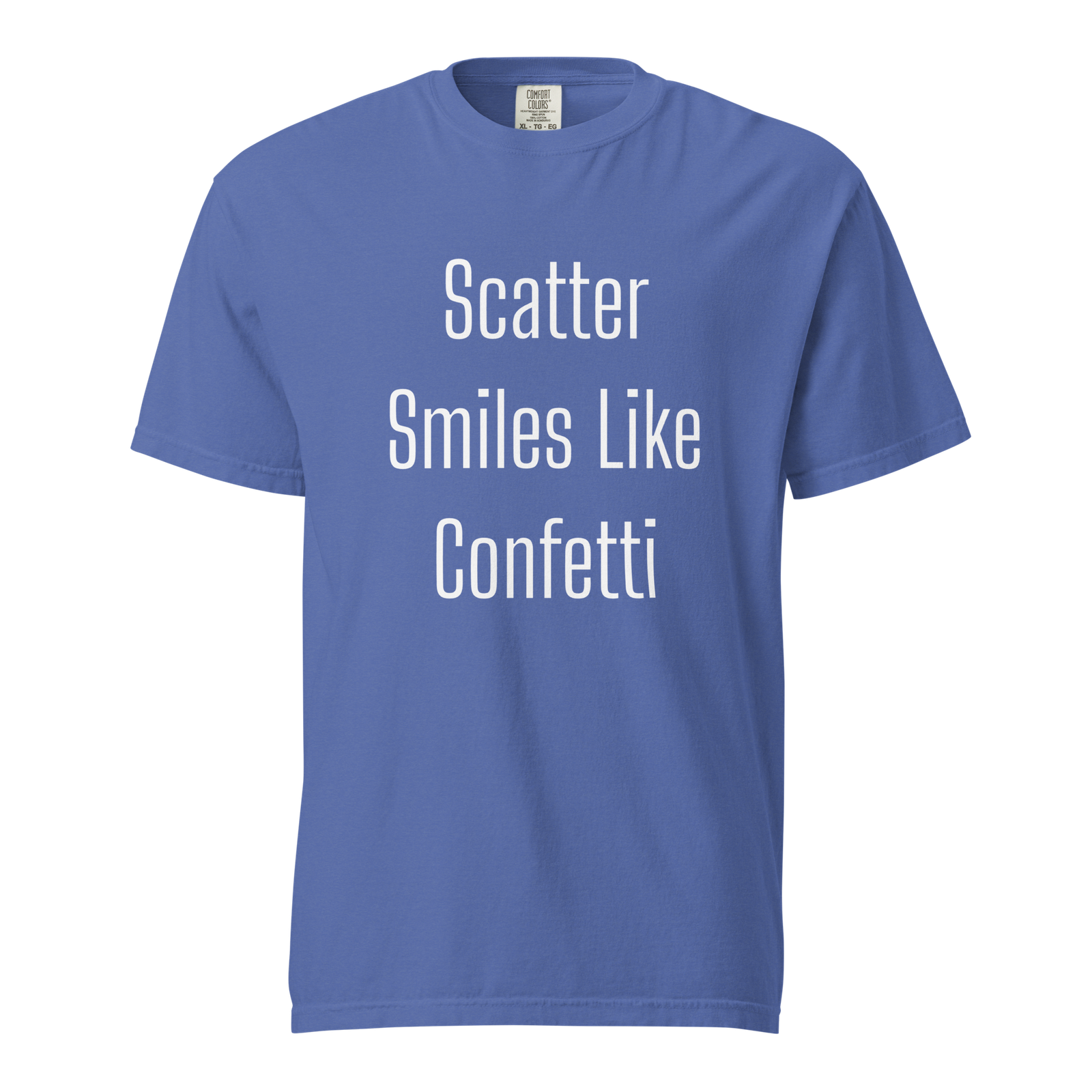 Scatter Smiles Like Confetti — Mystic Blue