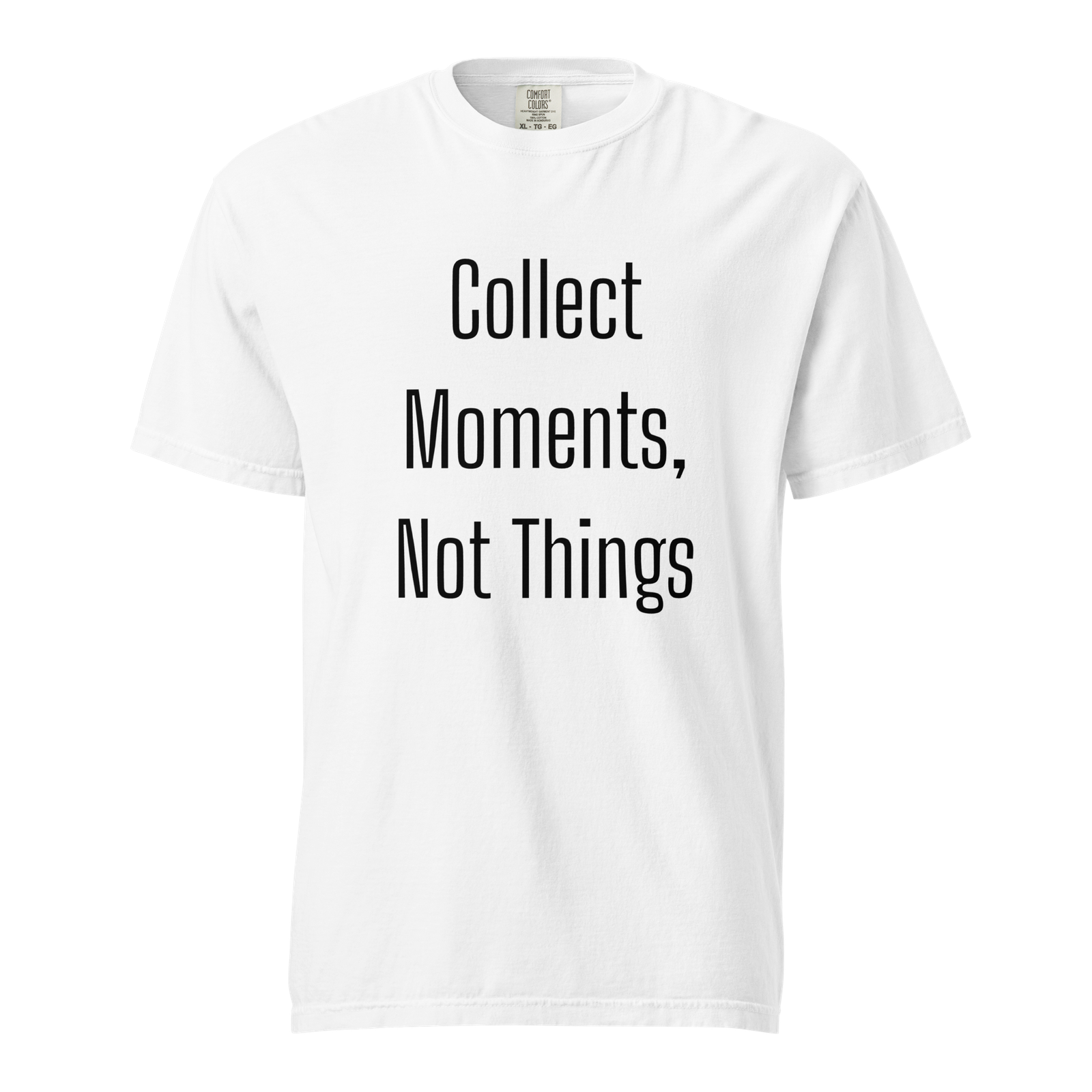 Collect Moments, Not Things — White