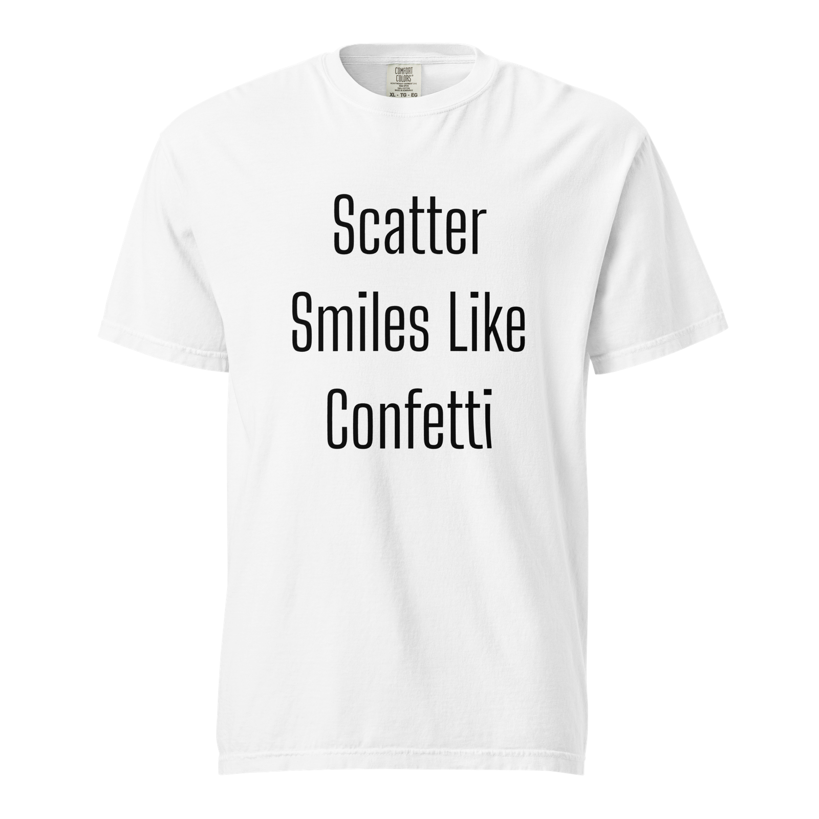 Scatter Smiles Like Confetti — White