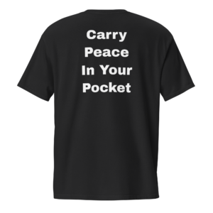 Pocketful Of Peace | White | Washed Pocket Tee