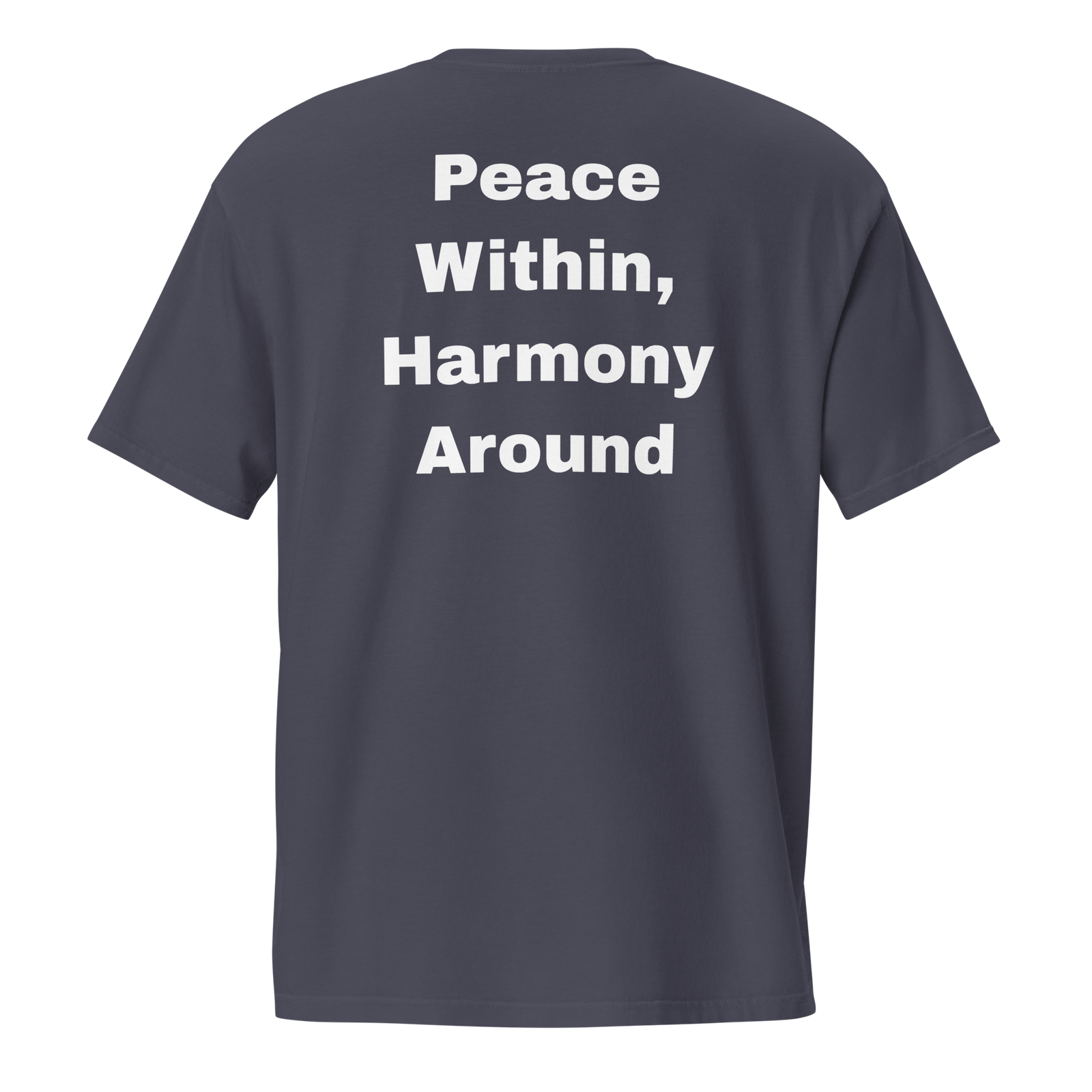 Peace Within, Harmony Around — unisex-garment-dyed-pocket-t-shirt-true-navy-back-69ba6c6cb6ca5-2.png