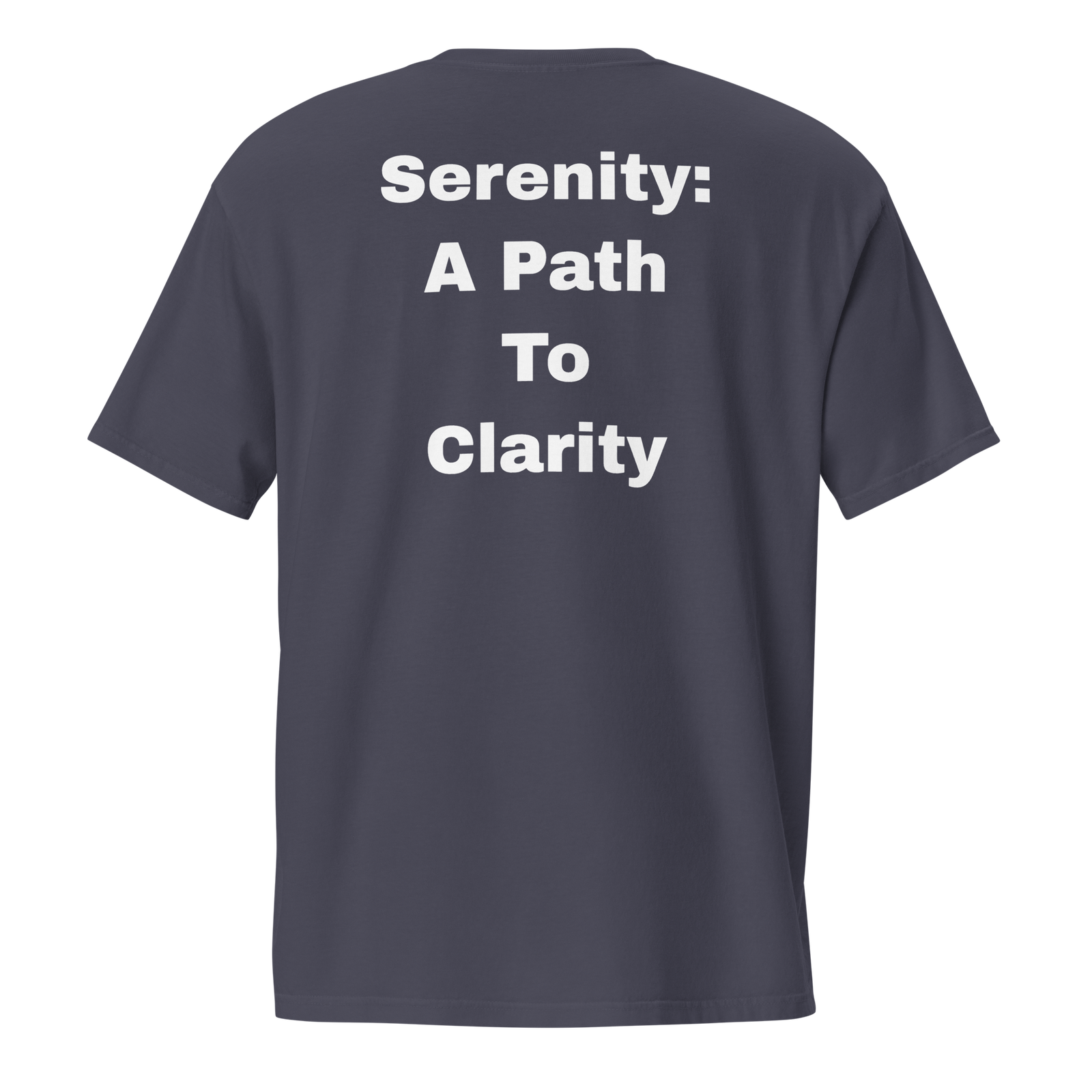 Serenity: A Path To Clarity — unisex-garment-dyed-pocket-t-shirt-true-navy-back-69ba6c98f144d-2.png