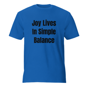 Simplicity And Happiness | Black | Featherweight Tee