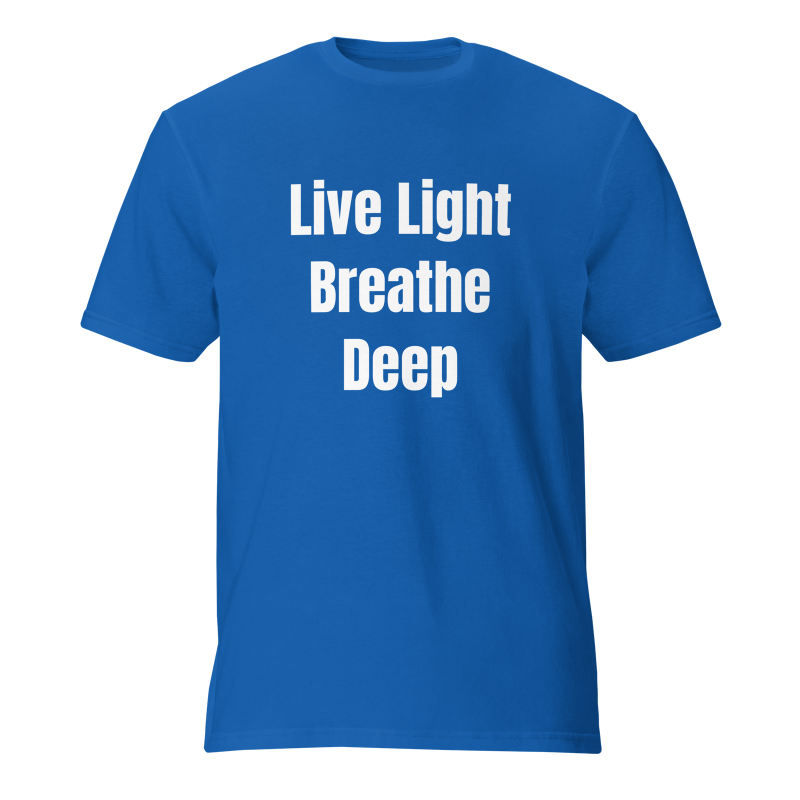 Live Light, Breathe Deep — Royal Blue