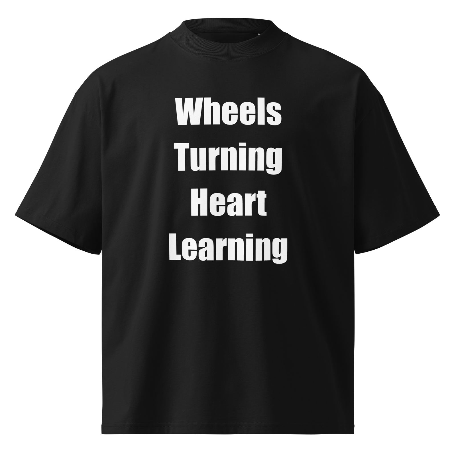 Wheels Turning Heart Learning — Black