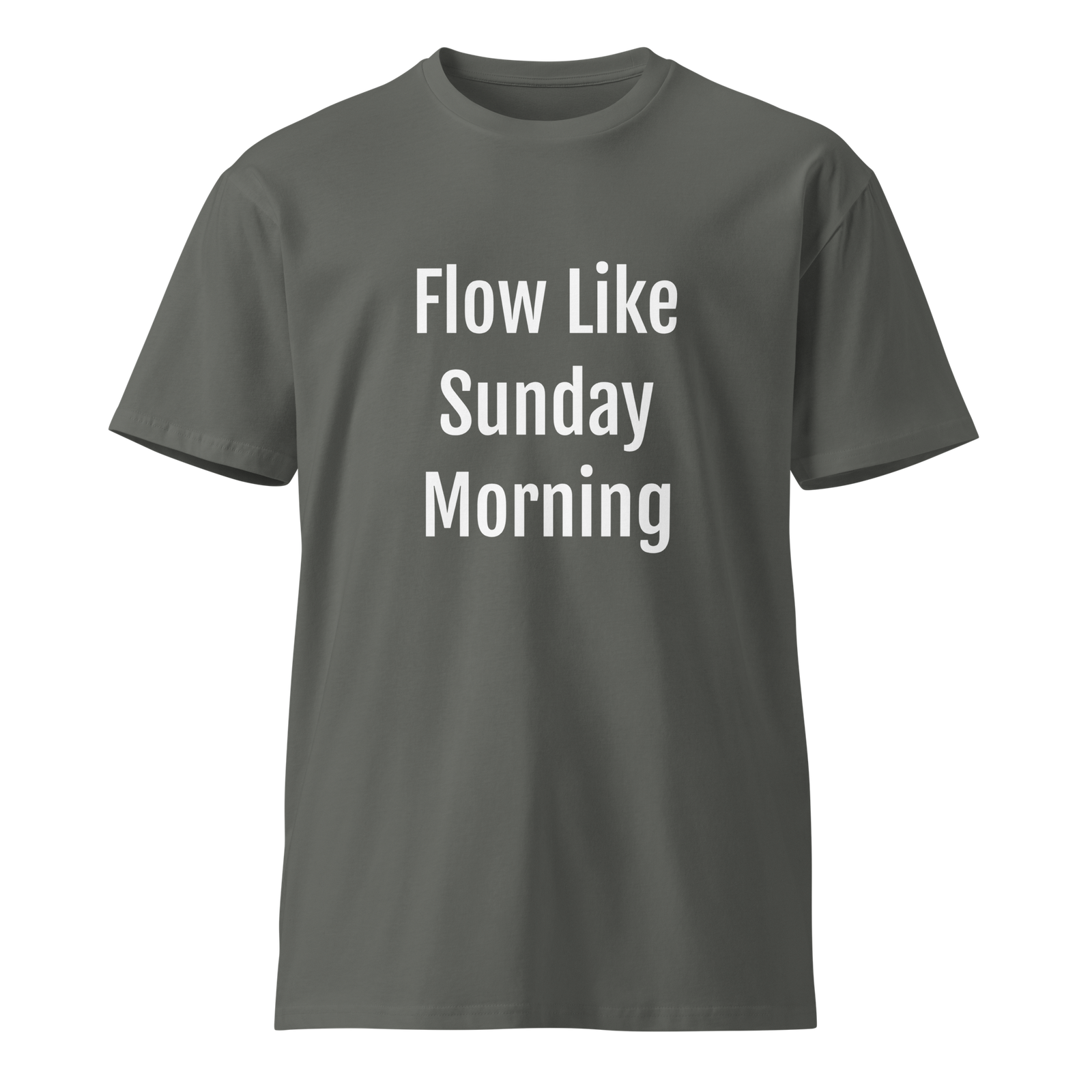 AS Colour 5001T — Chill Vibes Tagline | Charcoal