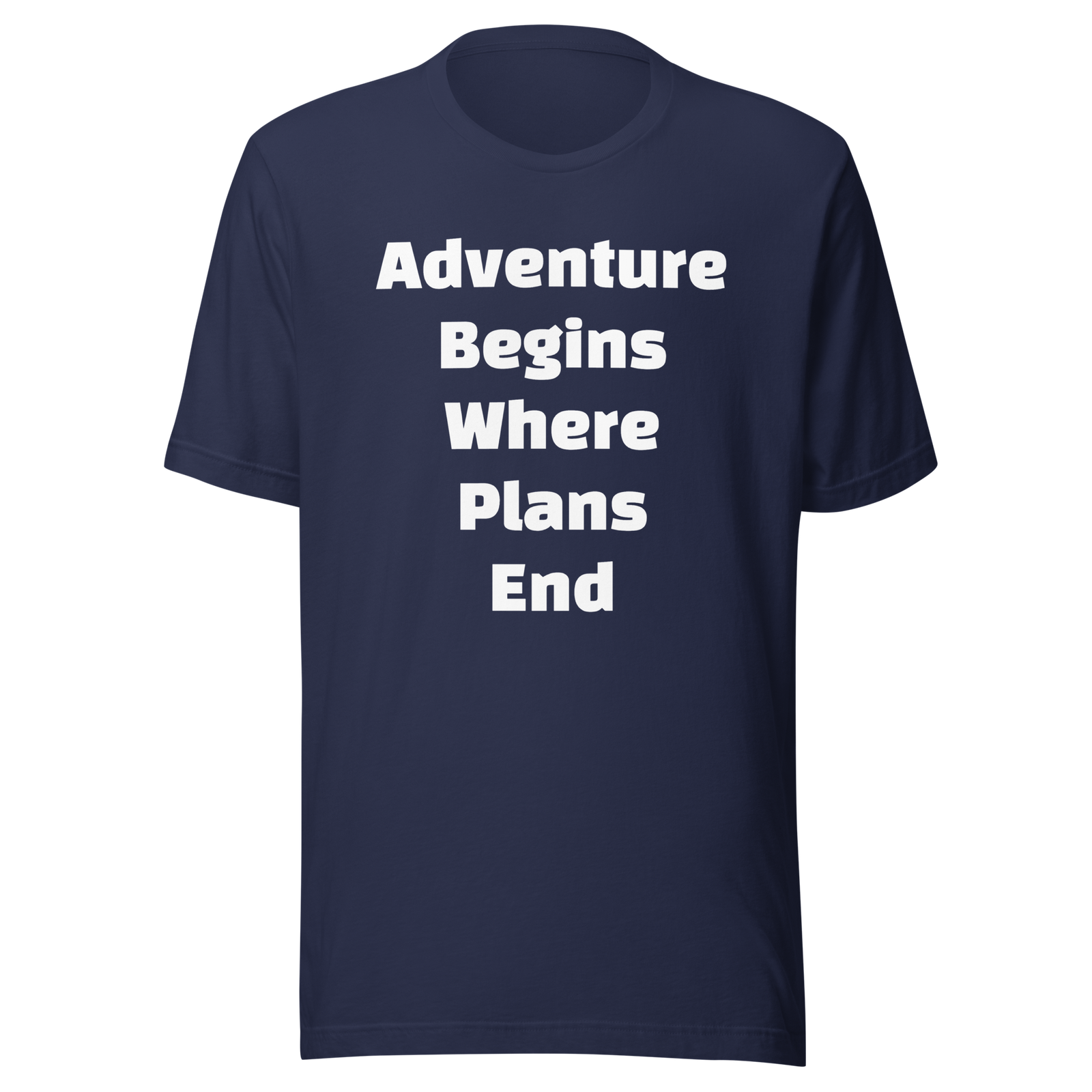 Adventure Begins Where Plans End — Navy