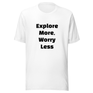 Encouragement to Explore | Black | Eco Staple Tee