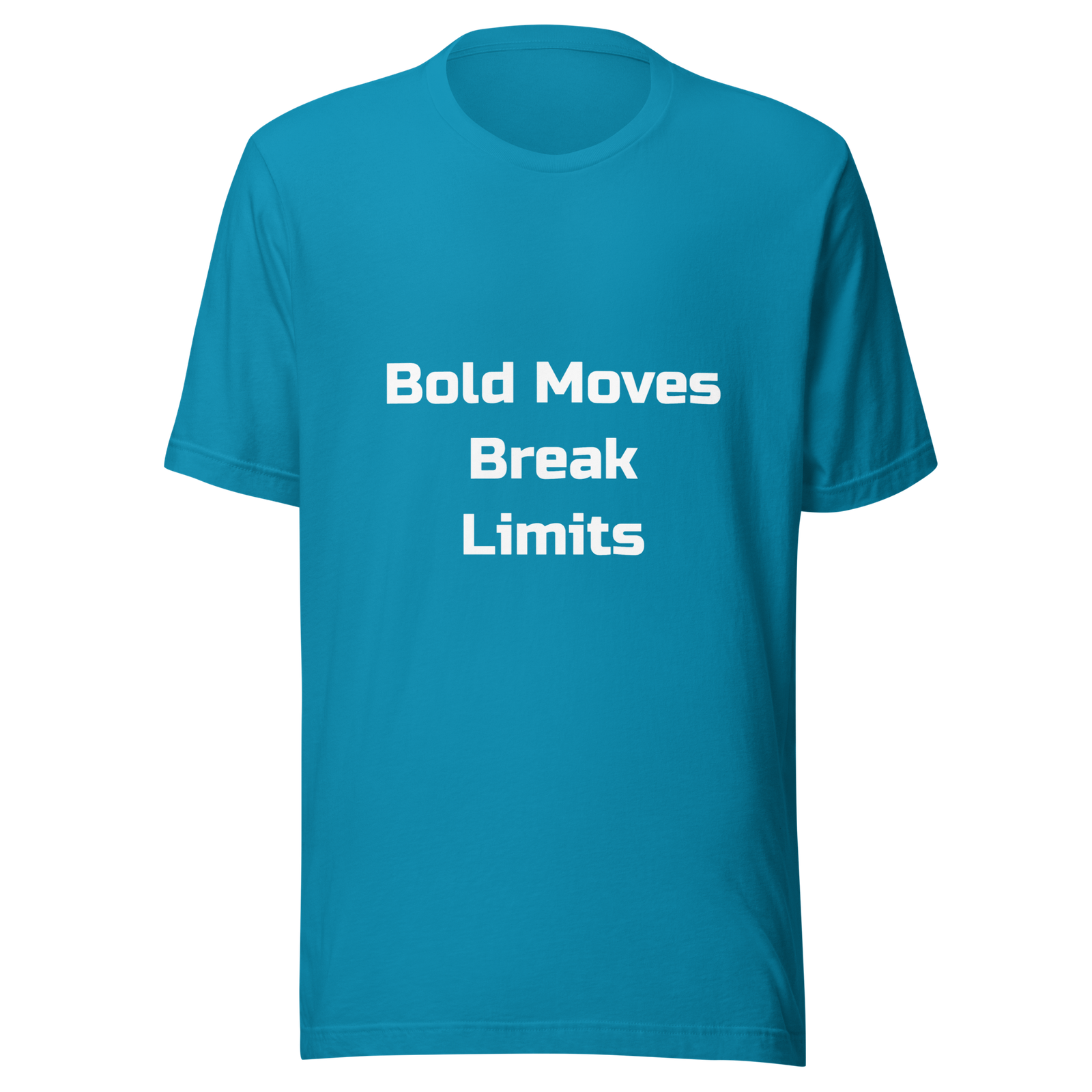 Bold Moves Break Limits — Aqua