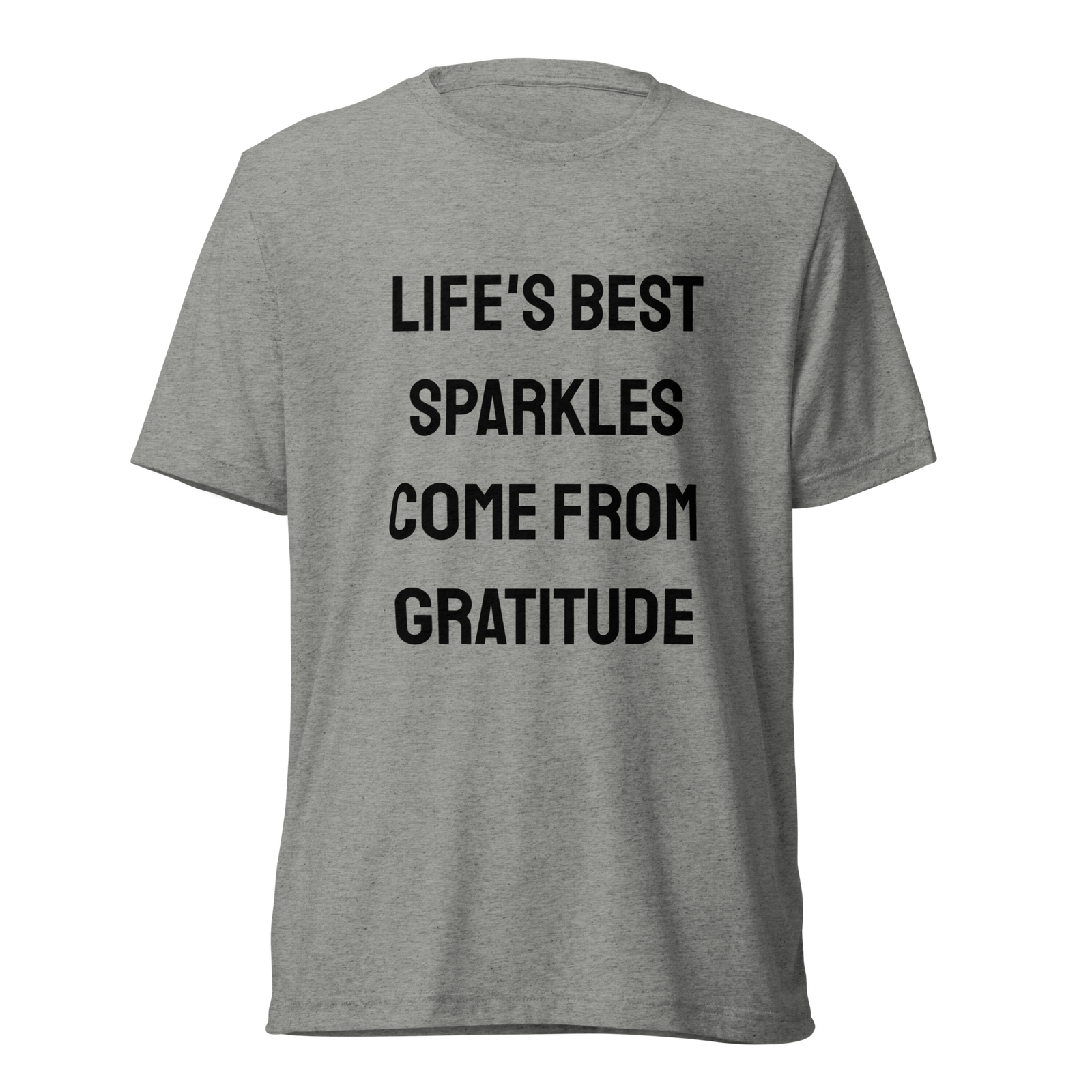 Life's Best Sparkles Come From Gratitude — Athletic Grey Triblend