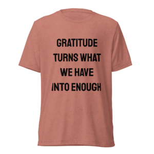 Transformative Power of Gratitude | Black | Tri-Blend Comfort Tee