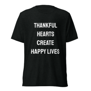 Joy of Thankfulness | White | Tri-Blend Comfort Tee