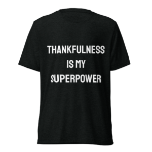Power Of Appreciation | White | Tri-Blend Comfort Tee