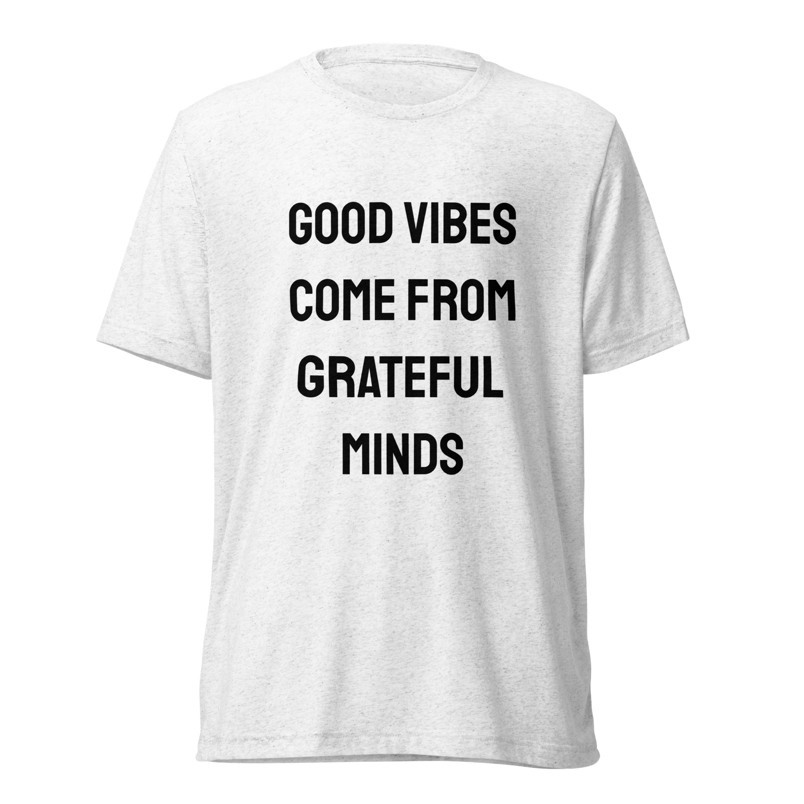 Bella+Canvas 3413 — Positive Energy Boost | Solid White Triblend